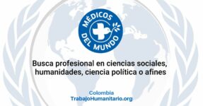 Médicos del Mundo busca encargado/a de comunicaciones en Bogotá