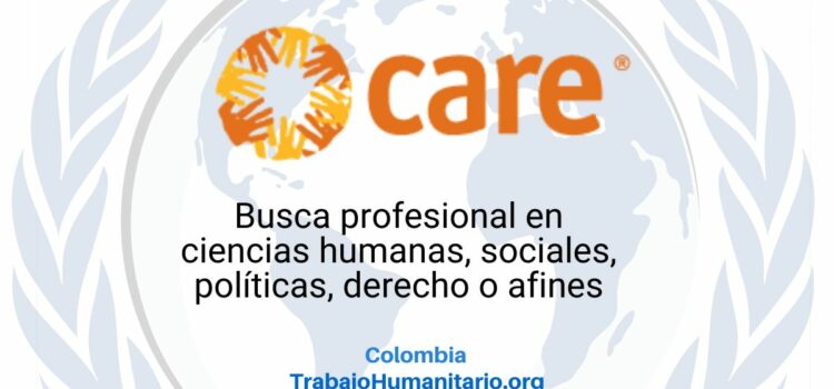 CARE busca gesto/a comunitario/a para Morales, Cauca