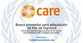 CARE busca proveedor para suministro de kits de dignidad en Norte de Santander y Nariño