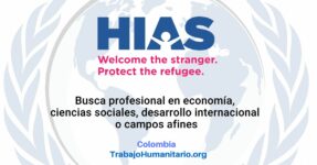 HIAS busca Especialista Inclusión Económica para Pasto, Nariño