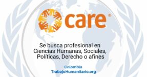 CARE busca oficial de gestión de casos para Ocaña – Norte de Santander