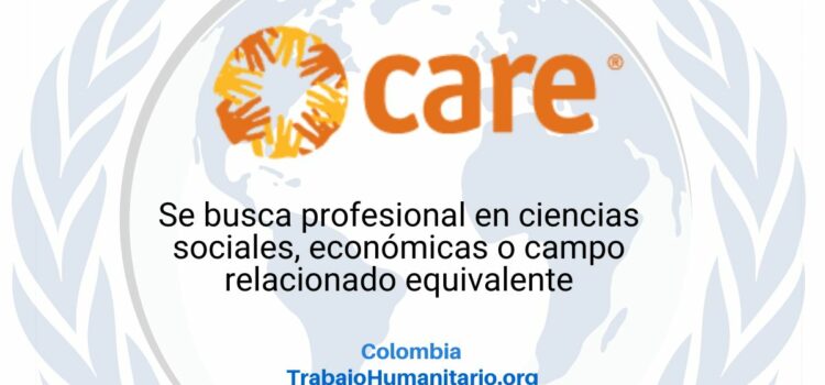CARE busca oficial de incidencia y alianzas para Bogotá