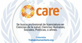 CARE busca oficial senior de programas para Bogotá