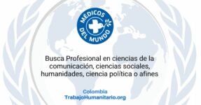 Médicos del Mundo busca encargado/a de comunicaciones para proyecto en Bogotá