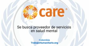 CARE busca proveedor de servicios en salud mental para Bogotá