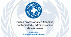 Médicos del Mundo busca referente de finanzas para Bogotá