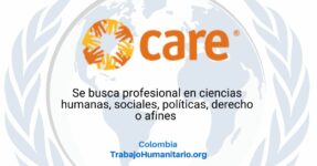 CARE busca oficial de gestión de  casos para Cúcuta