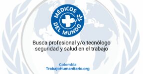 Médicos del Mundo busca encargado/a de salud ocupacional en Bogotá