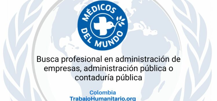 Médicos del Mundo busca oficial de administración para Tumaco