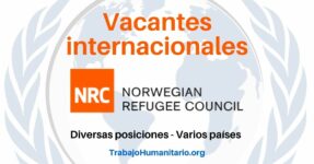 Trabajo Humanitario con el Consejo Noruego para Refugiados en Latinoamérica y otros países