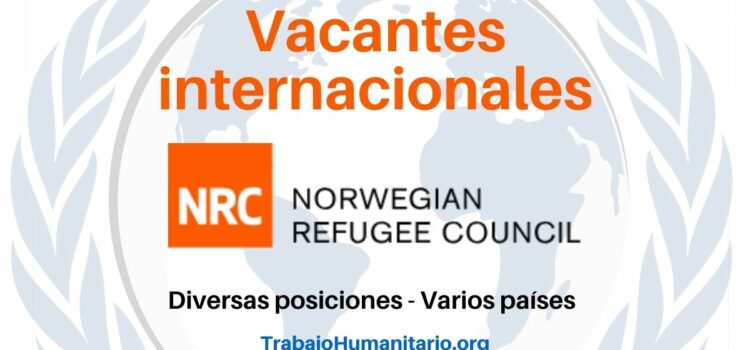 Trabajo Humanitario con el Consejo Noruego para Refugiados en Latinoamérica y otros países