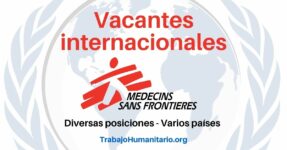 Oportunidades de Trabajo Humanitario con Médicos Sin Fronteras