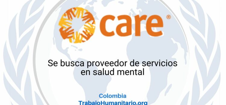 CARE busca proveedor para servicios en salud mental para Bogotá