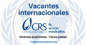 Trabajo Humanitario con el Catholic Relief Services en América Latina y otros países