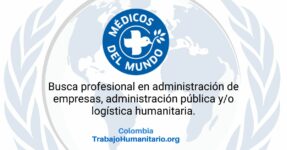 Médicos del Mundo busca oficial de logística para Apartadó