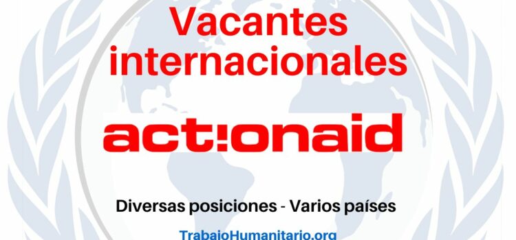 Trabajo Humanitario con Actionaid en América Latina y otros países