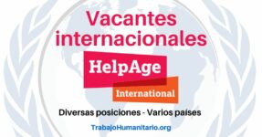 Trabajo Humanitario con Help Age International en varios países