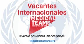 Trabajo Humanitario con Medical Teams en América Latina y otros países