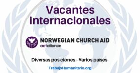 Trabajo Humanitario con el Norwegian Church Aid en América Latina y otros países