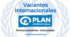 Trabajo Humanitario con Plan Internacional en Latinoamérica y otros países