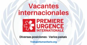 Trabajo Humanitario con Premiere Urgence Internationale en varios países