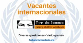 Trabajo Humanitario con Terre des Hommes en varios países del mundo