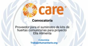 CARE busca proveedor para el suministro de kits huertas comunitarias en Nariño