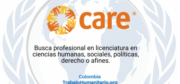 CARE busca responsable nacional de programa para Bogotá