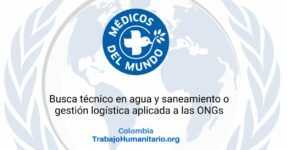 Médicos del Mundo busca técnico/a de higiene, agua y saneamiento para Tumaco