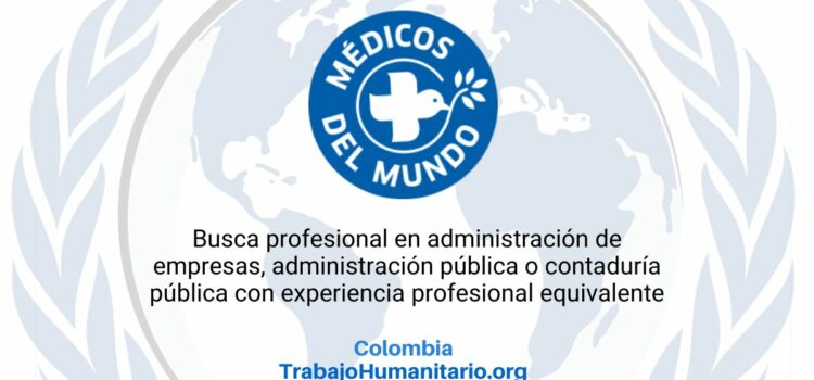 Médicos del Mundo busca encargado/a de tesorería en Colombia