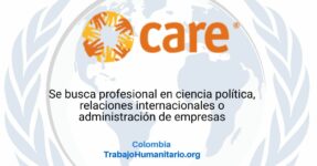 CARE busca oficial de seguridad en Colombia