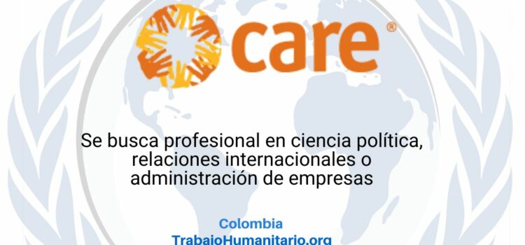 CARE busca oficial de seguridad en Colombia