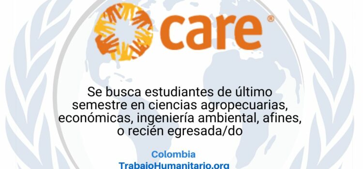 CARE busca gestor/a comunitario/a en Colombia