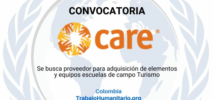 CARE busca adquisición de elementos y equipos Escuelas de Campo Turismo – Proyecto Sembrando Cambio CARE busca adquisición de elementos y equipos Escuelas de Campo Turismo – Proyecto Sembrando Cambio